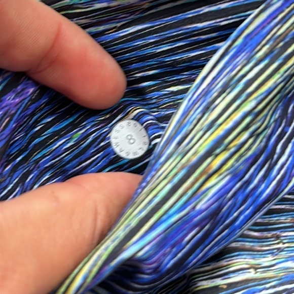 Lululemon Fast and Free Crop II 19" *Nulux Interconnect Blue Multi - Picture 6 of 6